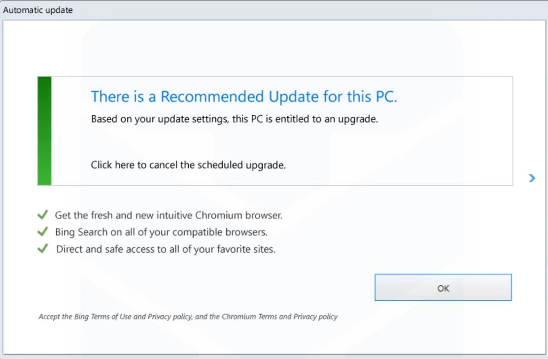 Remove "There is a Recommended Update for this PC" Pop-up Scam (Guide) 1 There is a Recommended Update for this PC Virus