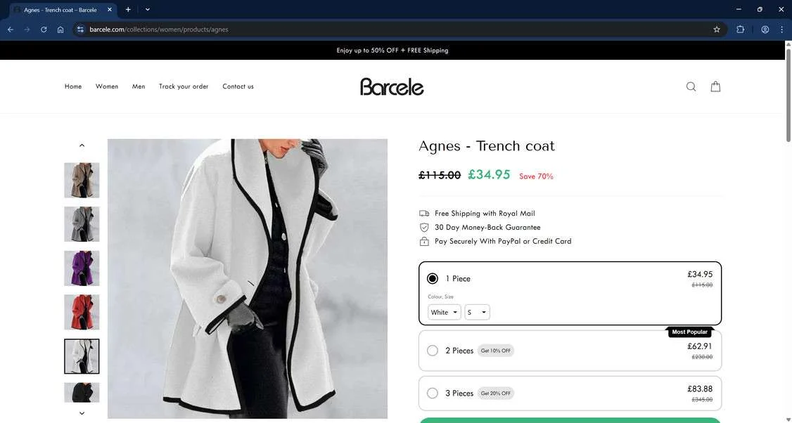 Barcele.com Review: Real Store or A Scam? Read This 1 Barcele.com scam