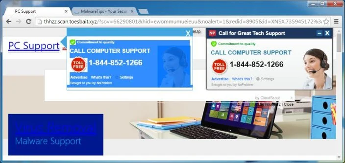 Remove Thhzz.scan.toesbait.xyz virus (Removal Guide) 1 Thhzz.scan.toesbait.xyz virus