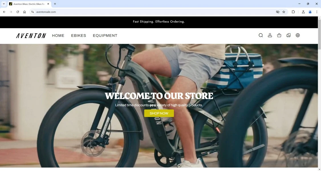 AventonSale.com Scam Store: A Fake Aventon Bikes Website 1 Aventonsale.com scam