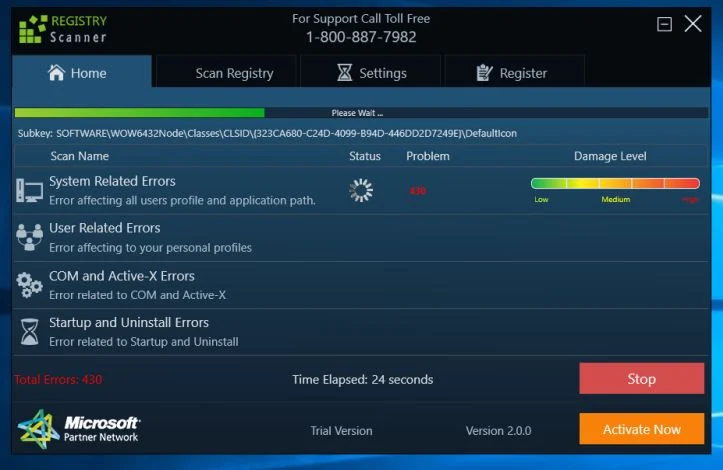 How to remove Registry Scanner from Windows (Uninstall Guide) 1 Registry Scanner Virus