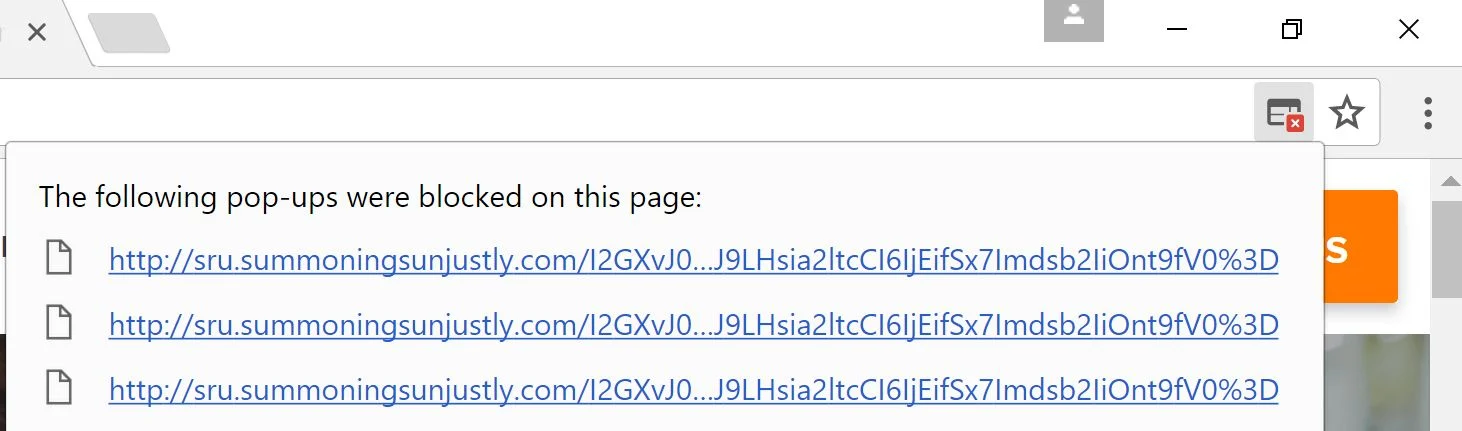 redirect to sru.summoningsunjustly.com virus