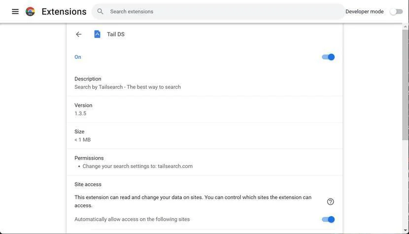How to Remove Tail DS Search (Virus Removal Guide) 1 Image: Tail DS Search