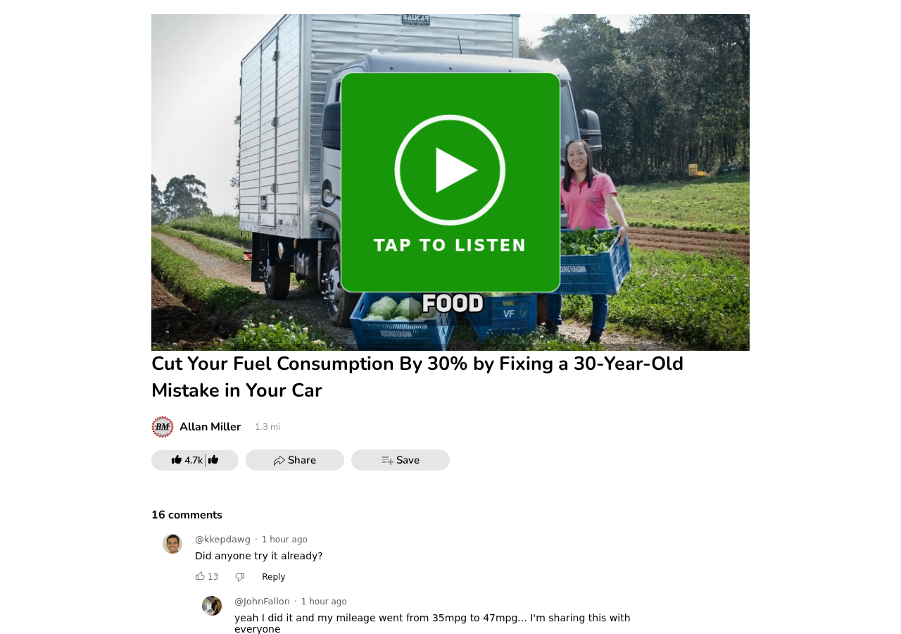 Eco Fuel promotional page promising a 30% fuel consumption reduction