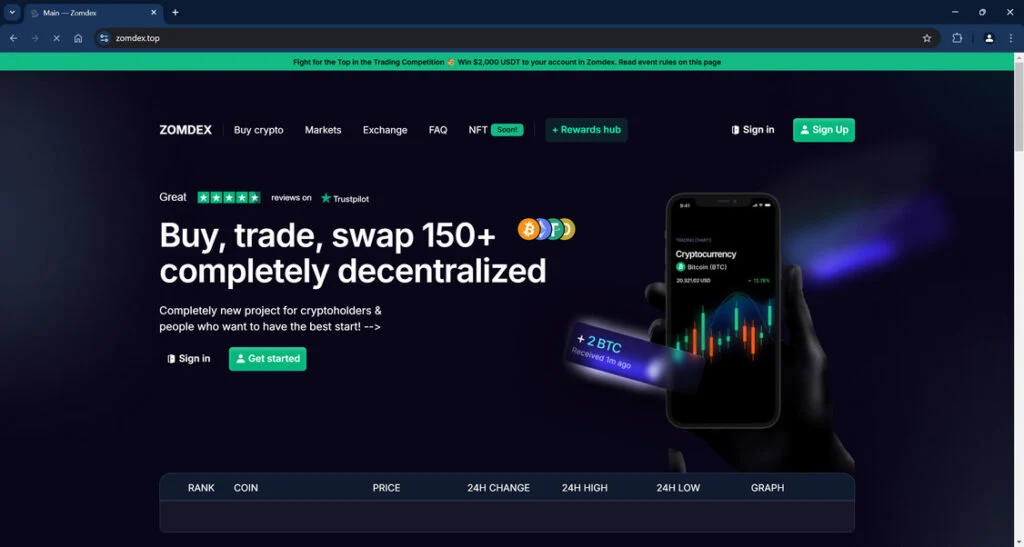 Zomdex.top Crypto Scam - Our Breakdown of This Crypto Con 1 Zomdex.top scam