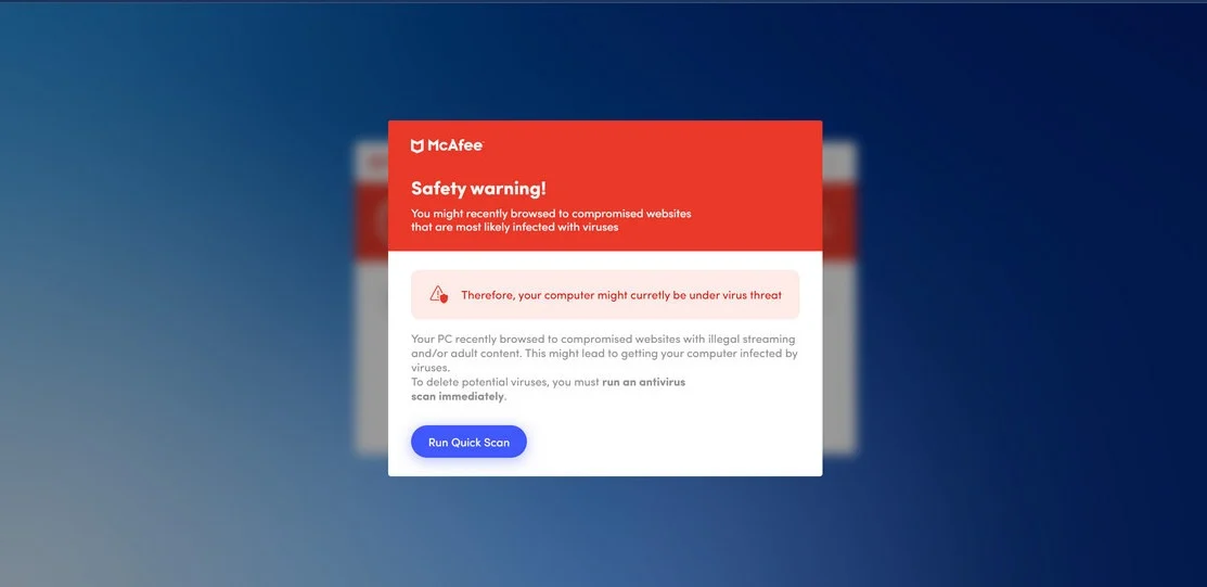 MCAFEE SCAM