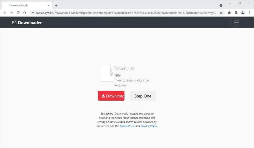 How to remove Tabiad.xyz redirect (Virus Removal Guide) 1 Image: Chrome browser is redirected to Tabiad.xyz