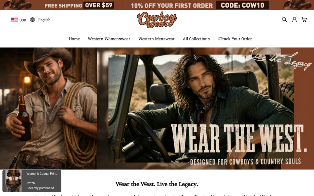 Cowboywearco.com scam