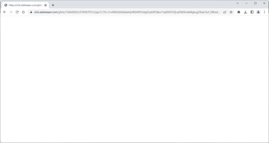 Remove Adskeeper.com Ads (Virus Removal Guide) 1 Image: Chrome browser is redirected to Adskeeper.com