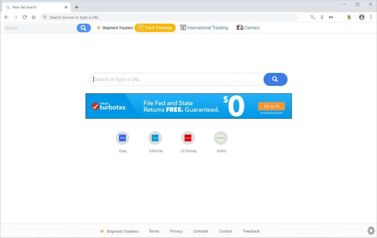 Remove Shipment Trackers browser hijacker (Virus Removal Guide) 1 Image: Chrome browser is redirected to Shipment Trackers