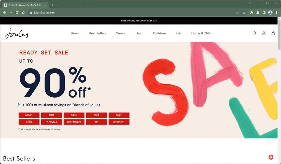 Julesukoutlet.com Scam Store: A fake Joules Website 1 julesukoutlet.com scam