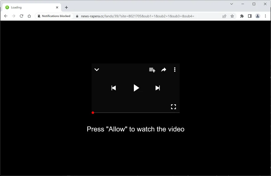 Remove News-rapera.cc Pop-up Ads (Virus Removal Guide) 1 Image: Chrome browser is redirected to News-rapera.cc