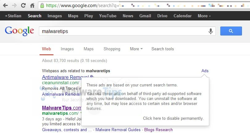 [Image: ReportLady pop-up ads]