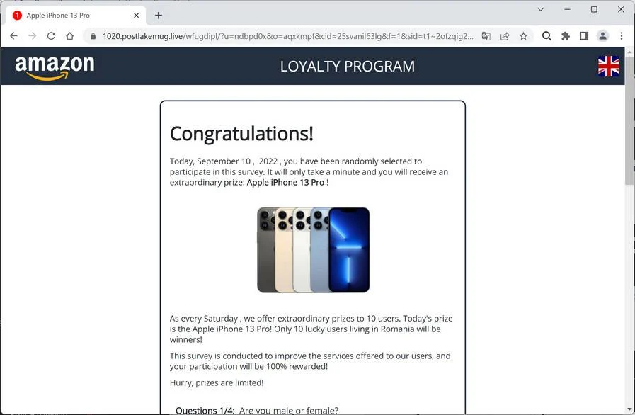 Remove Postlakemug.live Ads (Virus Removal Guide) 1 Image: Chrome browser is redirected to Postlakemug.live