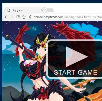 welcome.faptitans.com redirect virus