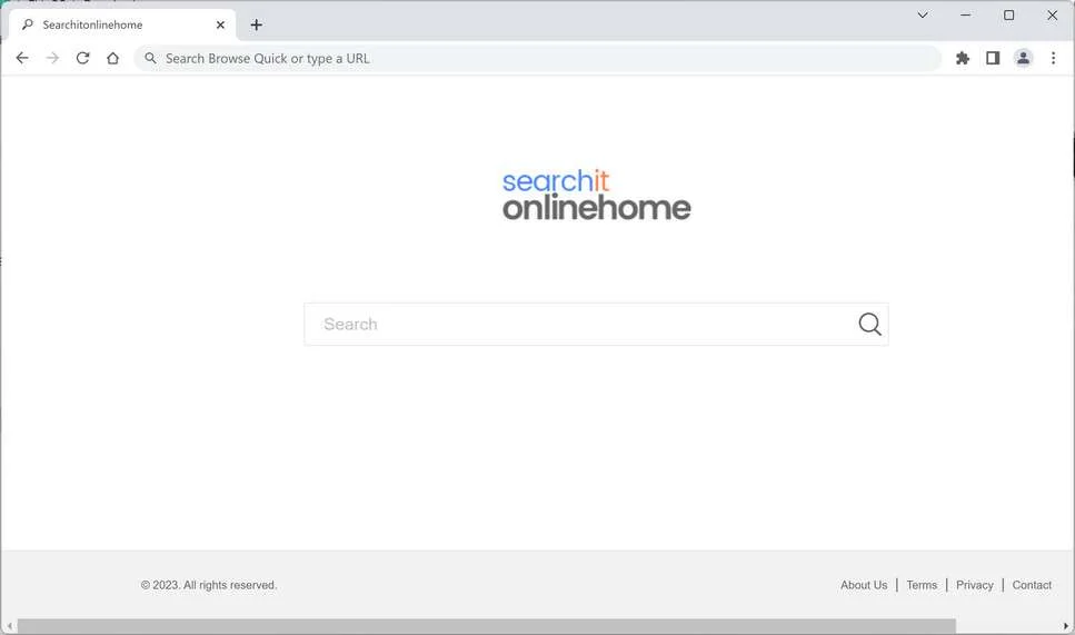 Image: searchitonlinehome.com Browser Hijacker