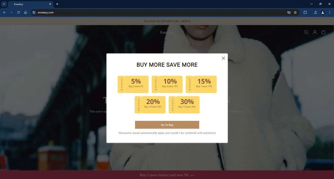 EnneAcy.com Shop Scam - Fraudulent and Fake 1 Enneacy.com scam