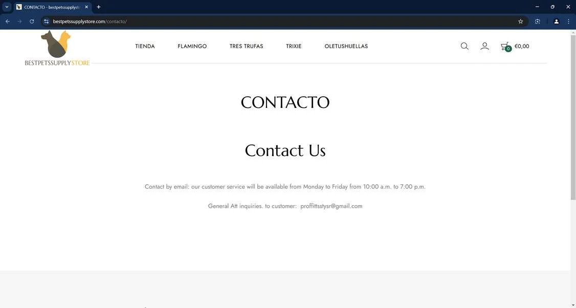 Bestpetssupplystore.com scam