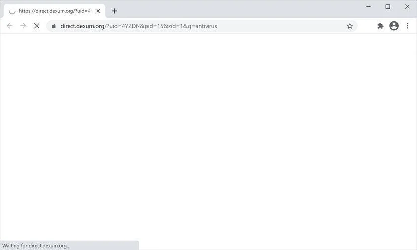 Remove Direct.dexum.org redirect (Virus Removal Guide) 1 Image: Chrome browser is redirected to Direct.dexum.org