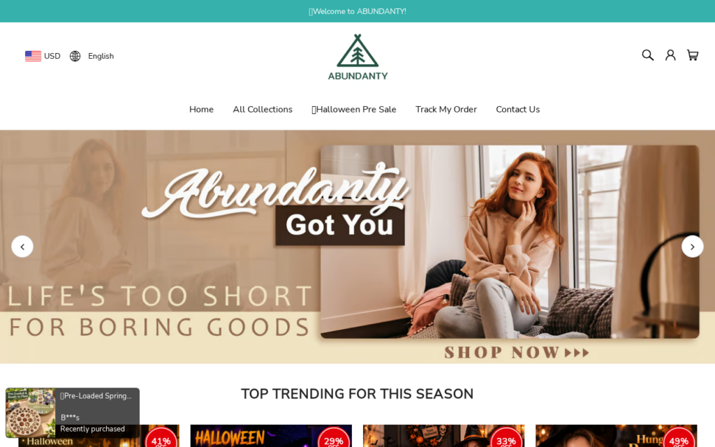 Abundanty.com EXPOSED - Shopping Scam or Legit? Key Findings 1 Abundanty.com scam