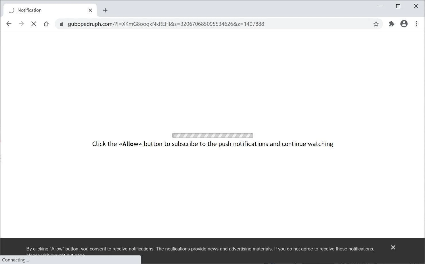 Remove Gubopedruph.com pop-up ads (Virus Removal Guide) 1 Image: Chrome browser is redirected to Gubopedruph.com