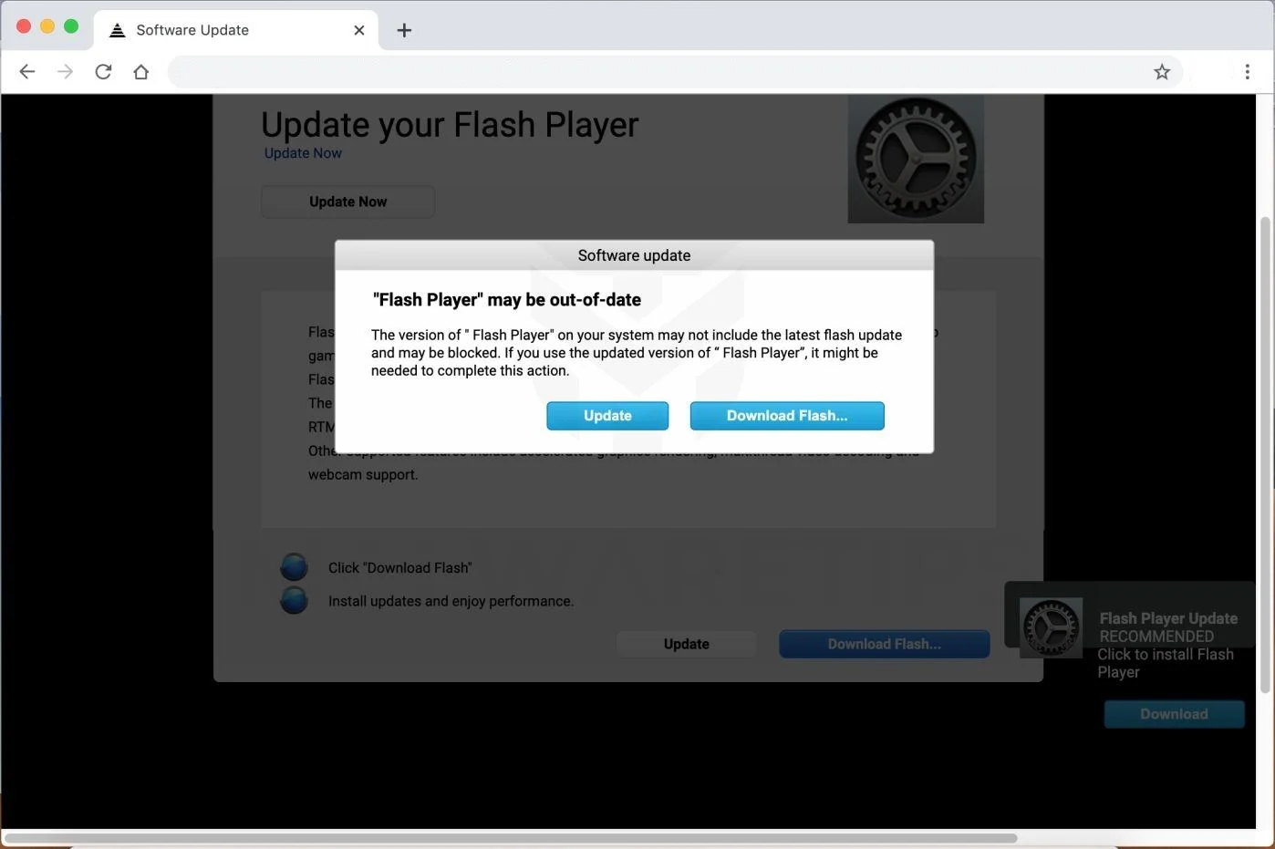 Image: Safari browser is redirected to ExploreSearchResults ads