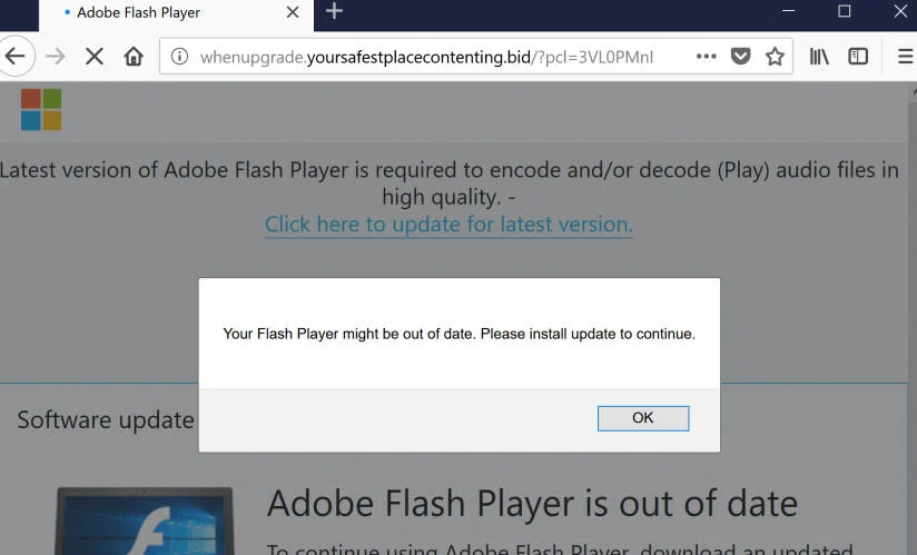 yoursafestplacecontenting.bid redirect virus