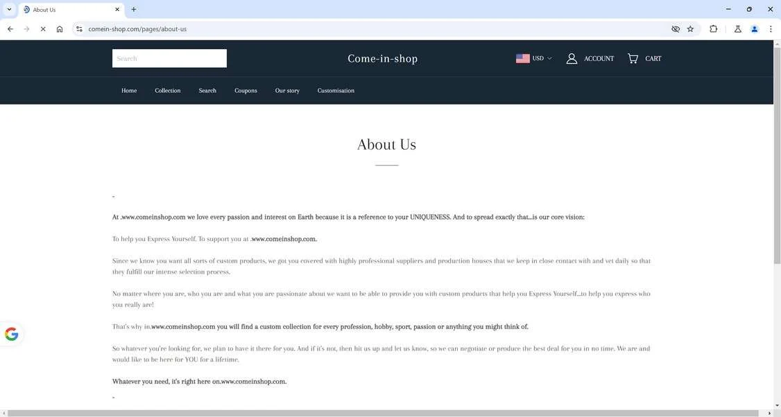 Comein-shop.com Scam Store: What You Need To Know 1 Comein-shop.com scam