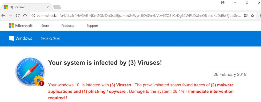 commcheck.info redirect virus