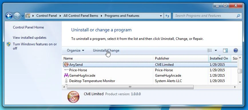 Remove AnySend from Windows