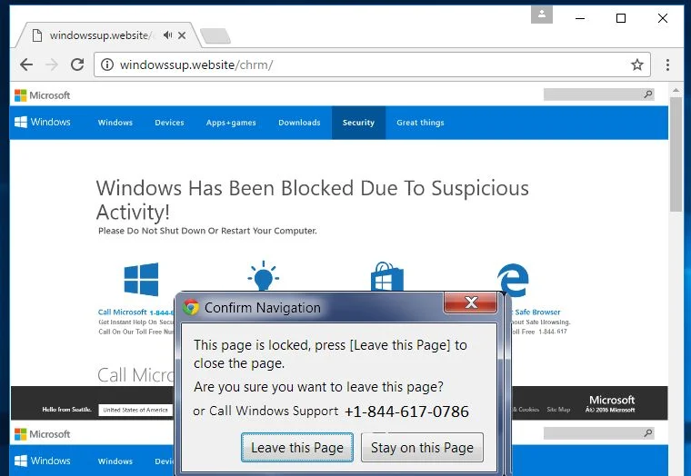 Windowssup.website virus