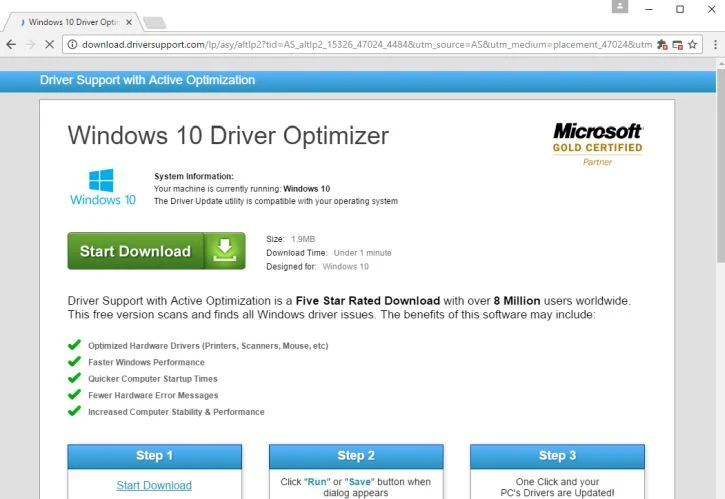 Download.driversupport.com virus