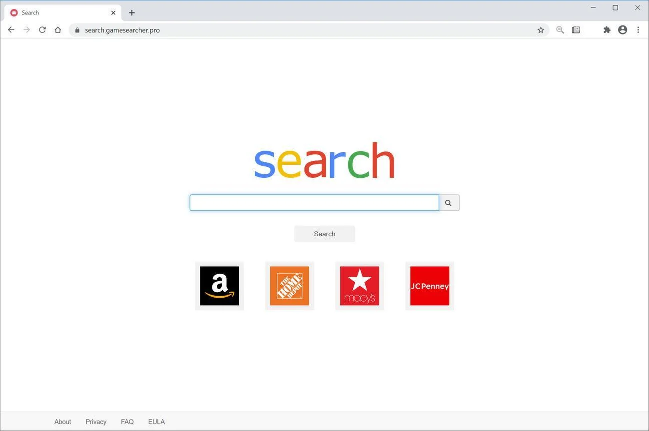 Remove Search.gamesearcher.pro redirect (Virus Removal Guide) 1 Image: Chrome browser is redirected to Search.gamesearcher.pro