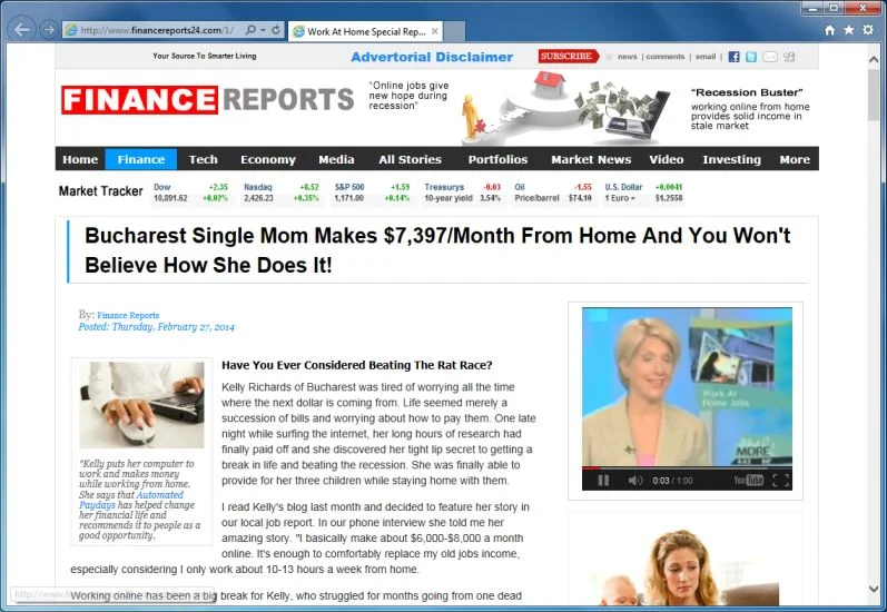 [Image: financereports24.com pop-up virus]