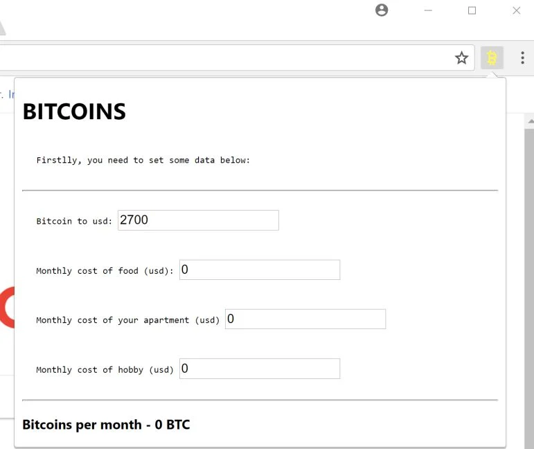 Bitcoins to live Chrome Extension Virus