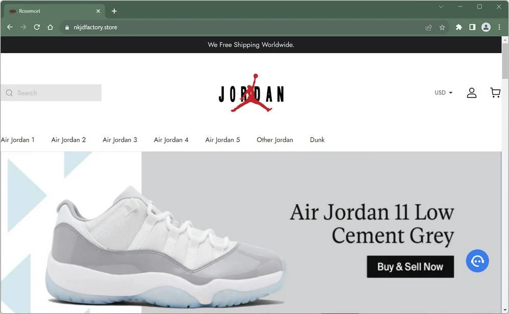nkjdfactory.store nike scam