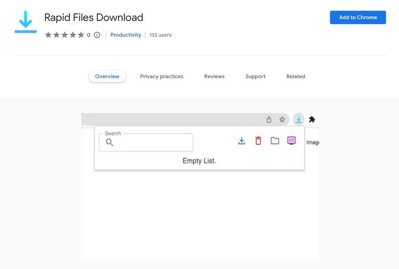 How to remove Rapid Files Download adware (Virus Removal Guide) 1 Image: Rapid Files Download Chrome extension