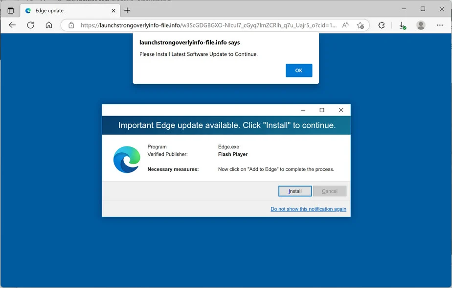 Image: Launchstrongoverlyinfo-file.info Ads