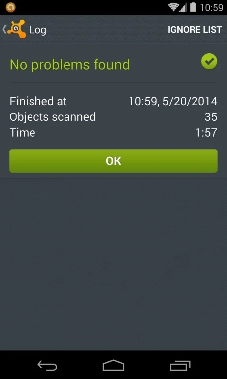 [Image: Avast Free Mobile Security removing Android virus]