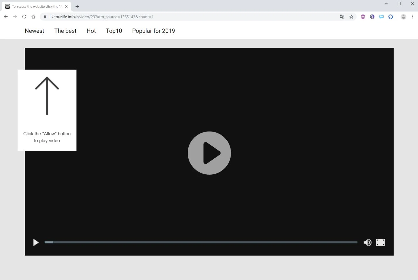 How to remove Likeourlife.info pop-up ads (Virus Removal Guide) 1 Image: Chrome browser is redirected to Likeourlife.info