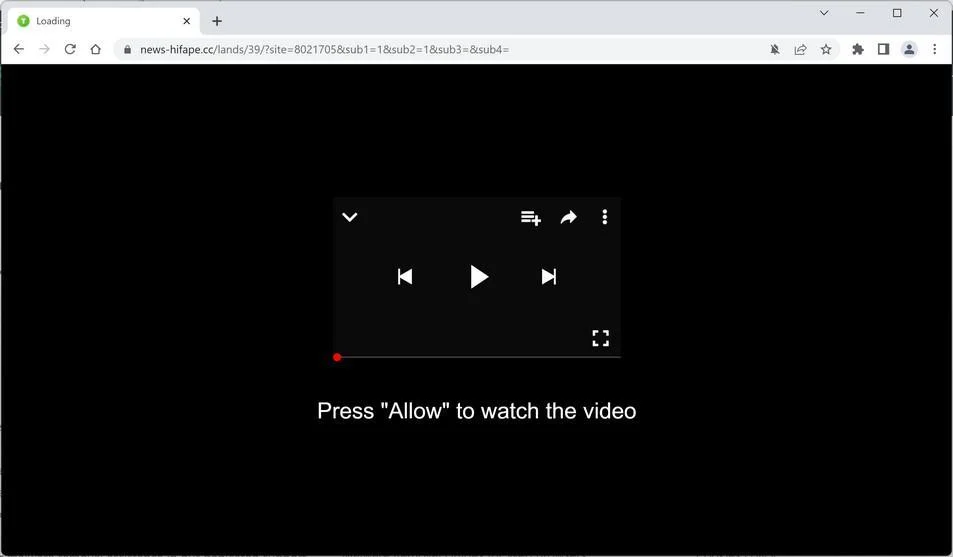 How to Remove News-hifape.cc Pop-up Ads (Virus Removal Guide) 1 Image: Chrome browser is redirected to News-hifape.cc