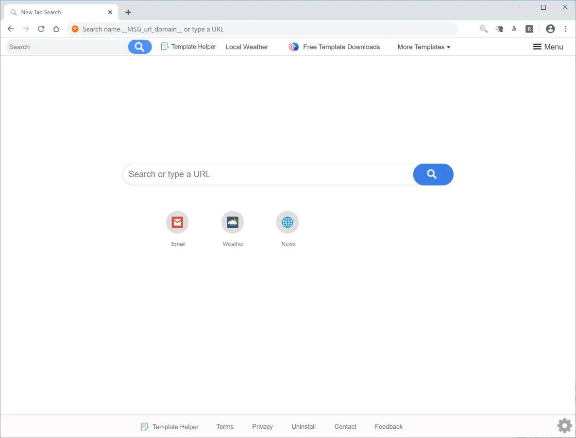 Remove Search.htemplatehelper.co redirect (Virus Removal Guide) 1 Image: Chrome browser is redirected to Search.htemplatehelper.co