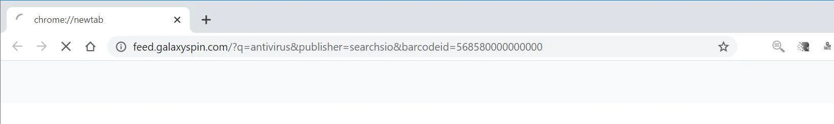 Remove GalaxySpin Search browser hijacker (Virus Removal Guide) 1 Image: Chrome browser is redirected to GalaxySpin Search