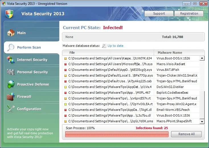 [Image: Vista Internet Security 2013 virus]