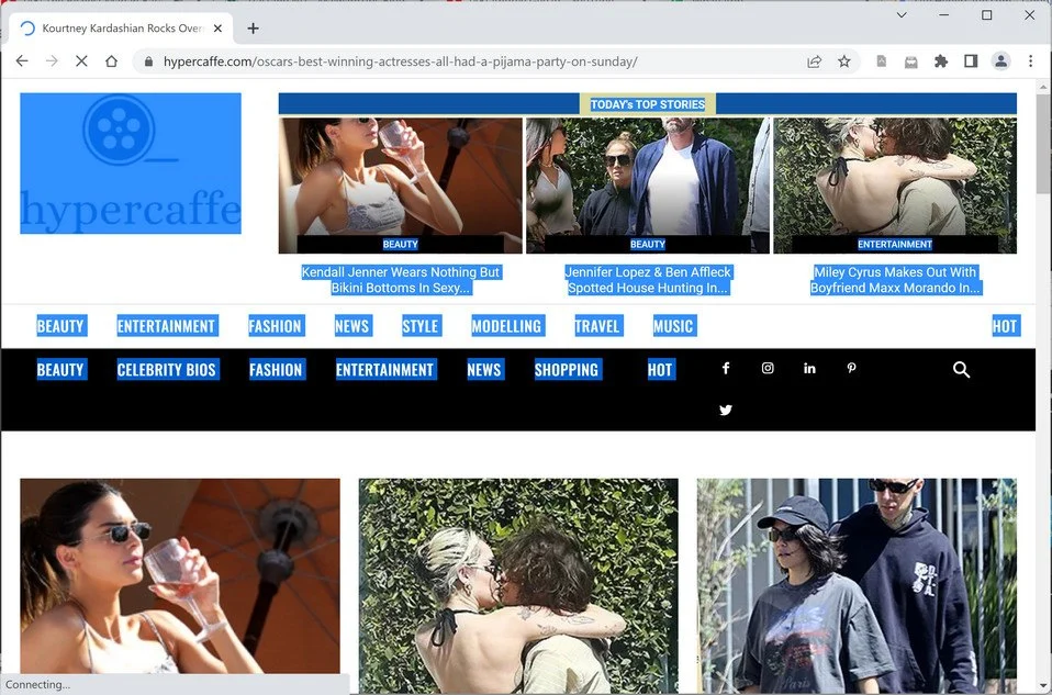 Remove Hypercaffe.com Pop-up Ads (Virus Removal Guide) 1 Image: Chrome browser is redirected to Hypercaffe.com