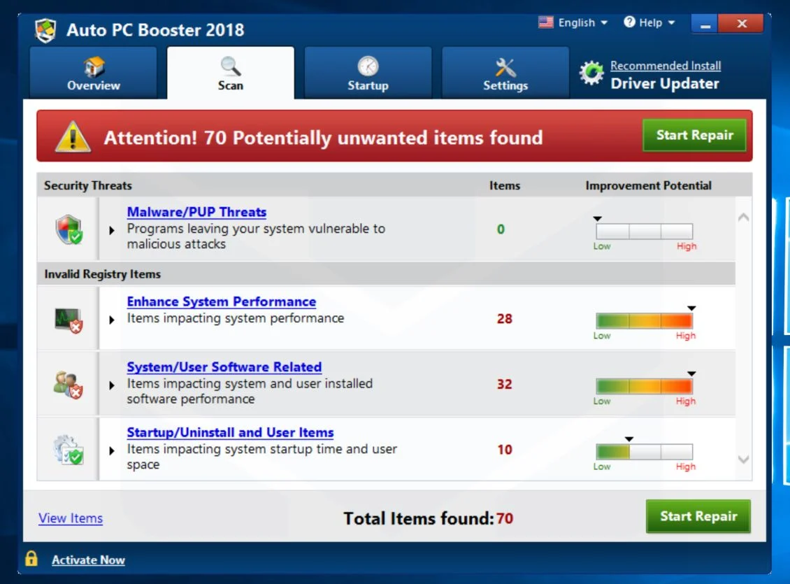 Auto PC Booster 2018 adware