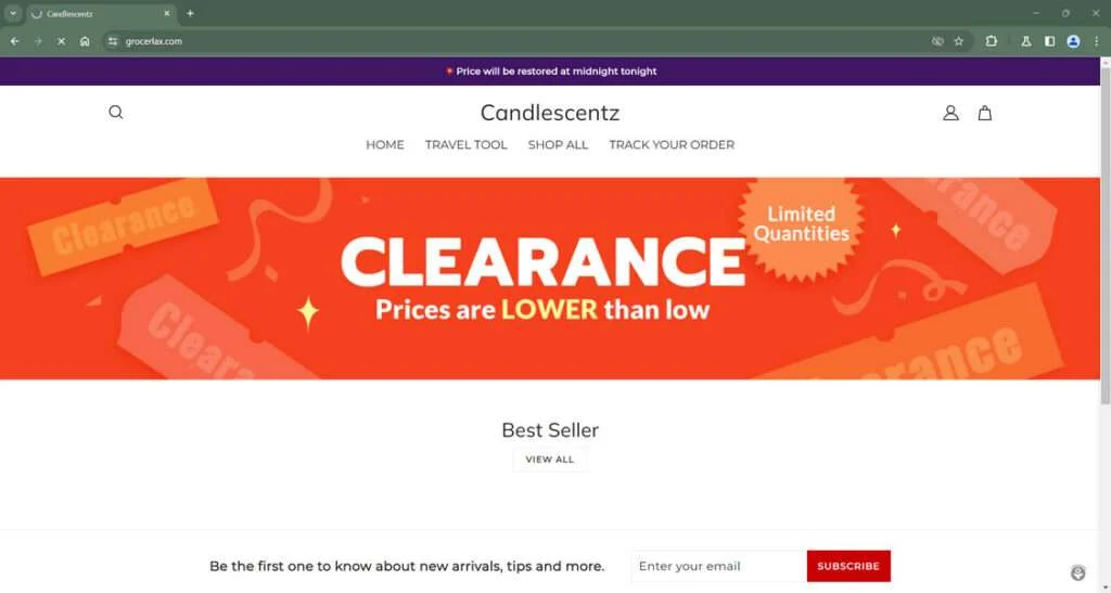 Think Twice Before Using Grocerlax.com - It's a Scam 1 Grocerlax.com scam