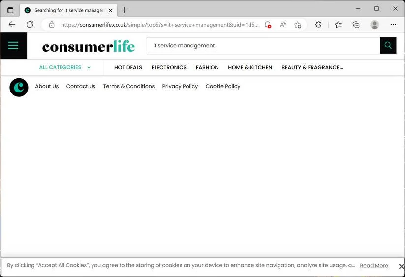 Remove Consumerlife.co.uk Ads (Virus Removal Guide) 1 Image: Consumerlife.co.uk Ads