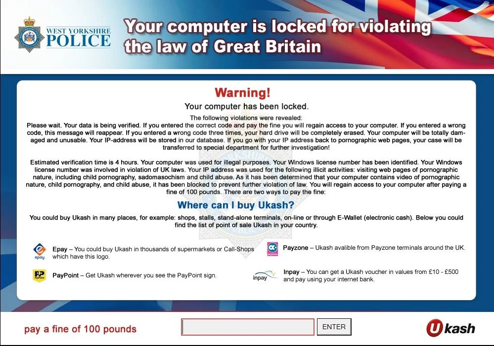 West Yorkshire Police Virus West Yorkshire Police Alert