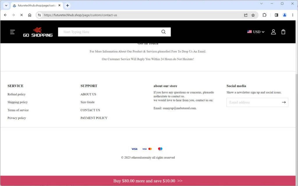 Proceed with Caution: Red Flags At Futuretechhub.shop 1 futuretechhub.shop scam
